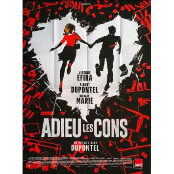 ADIEU LES CONS Affiche de film - 120x160 cm. - 2020 - Terry Gilliam, Virginie Efira, Albert Dupontel