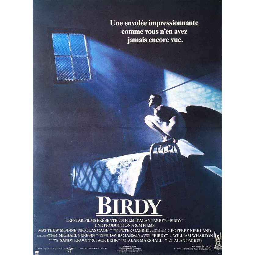 BIRDY Affiche de film - 40x60 cm. - 1984 - Matthew Modine, Nicolas Cage, Alan Parker