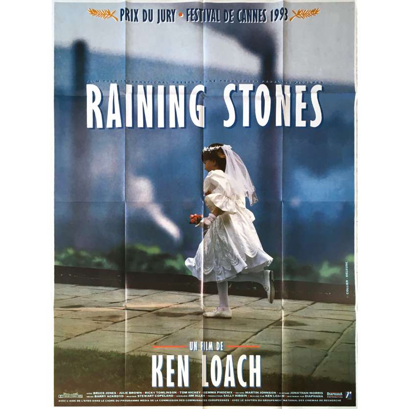 RAINING STONES Affiche de film - 120x160 cm. - 1993 - Bruce Jones, Ken Loach