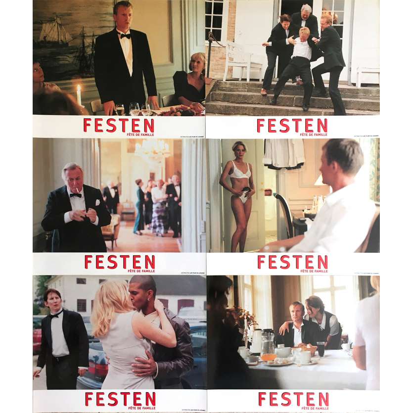 FESTEN Photos de film x6 - 21x30 cm. - 1998 - Ulrich Thomsen, Henning Moritzen, Thomas Vinterberg