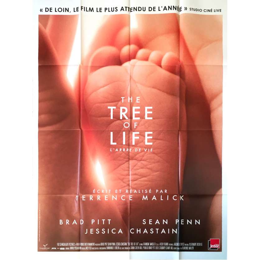 TREE OF LIFE Affiche de film Mod A - 120x160 cm. - 2011 - Brad Pitt, Terrence Malick