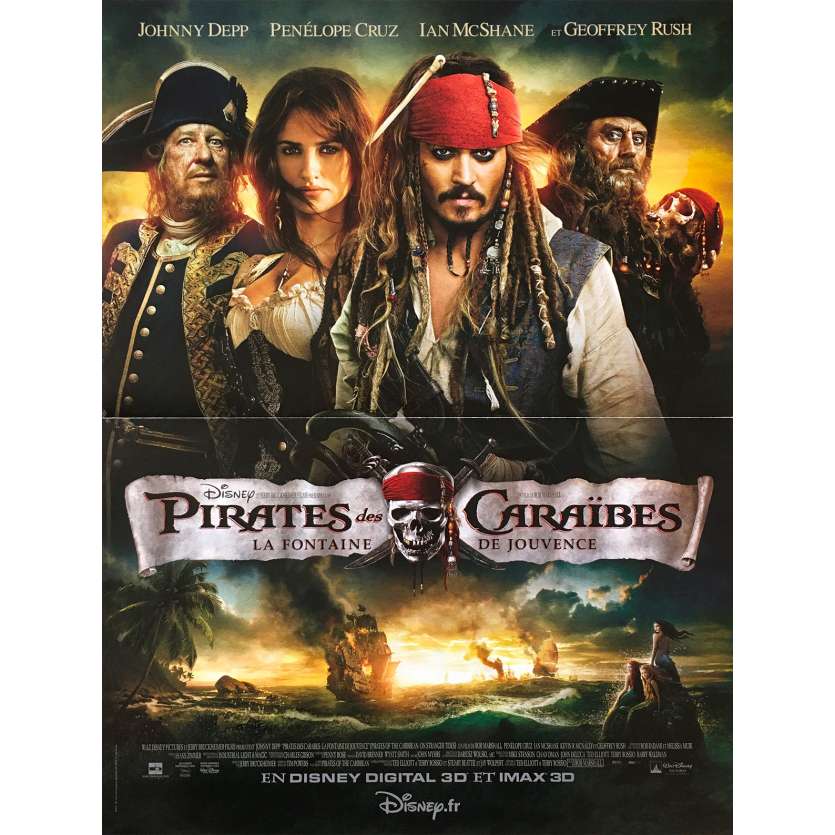 PIRATES DE CARAIBES Affiche de film - 40x60 cm. - 2003 - Johnny Depp, Gore Verbinski