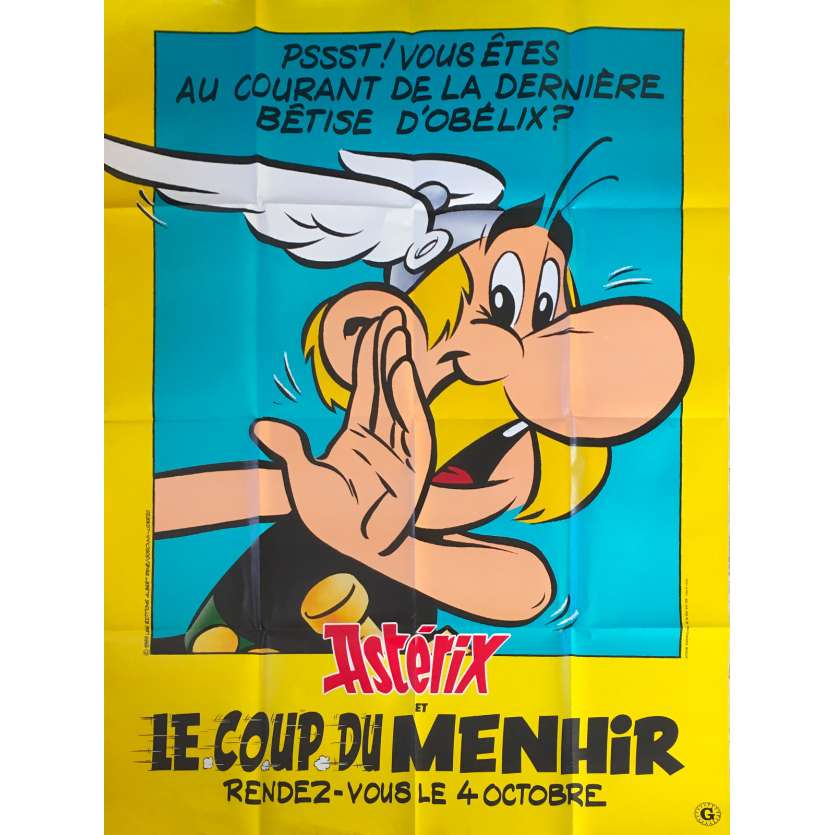 ASTERIX AND THE BIG FIGHT Original Movie Poster - 47x63 in. - 1989 - Philippe Grimond, Roger Carel