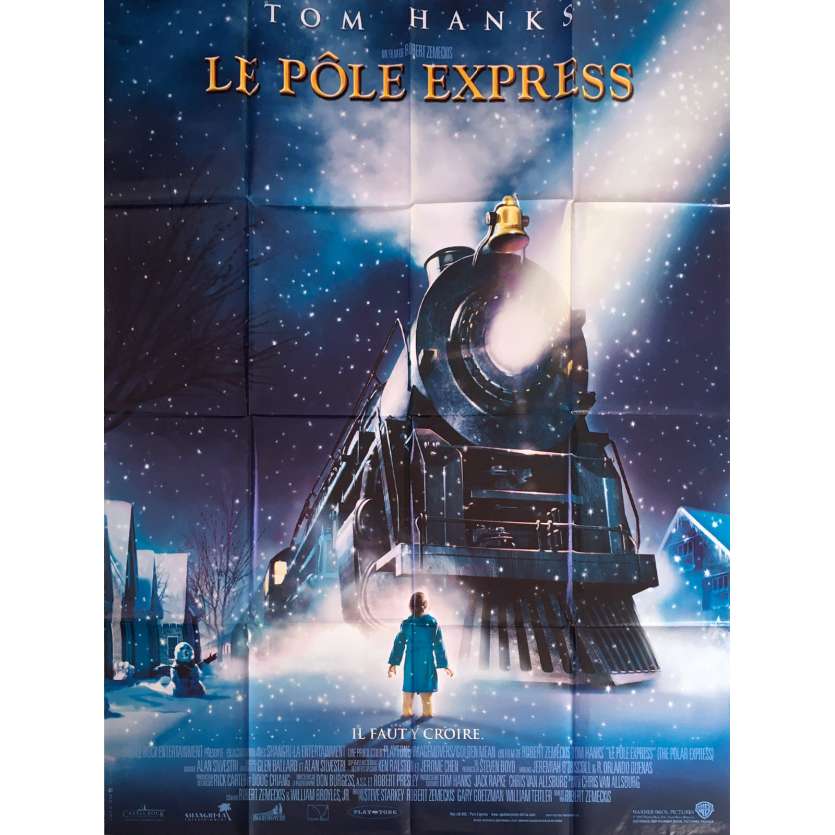 LE POLE EXPRESS Affiche de film - 120x160 cm. - 2004 - Tom Hanks, Robert Zemeckis