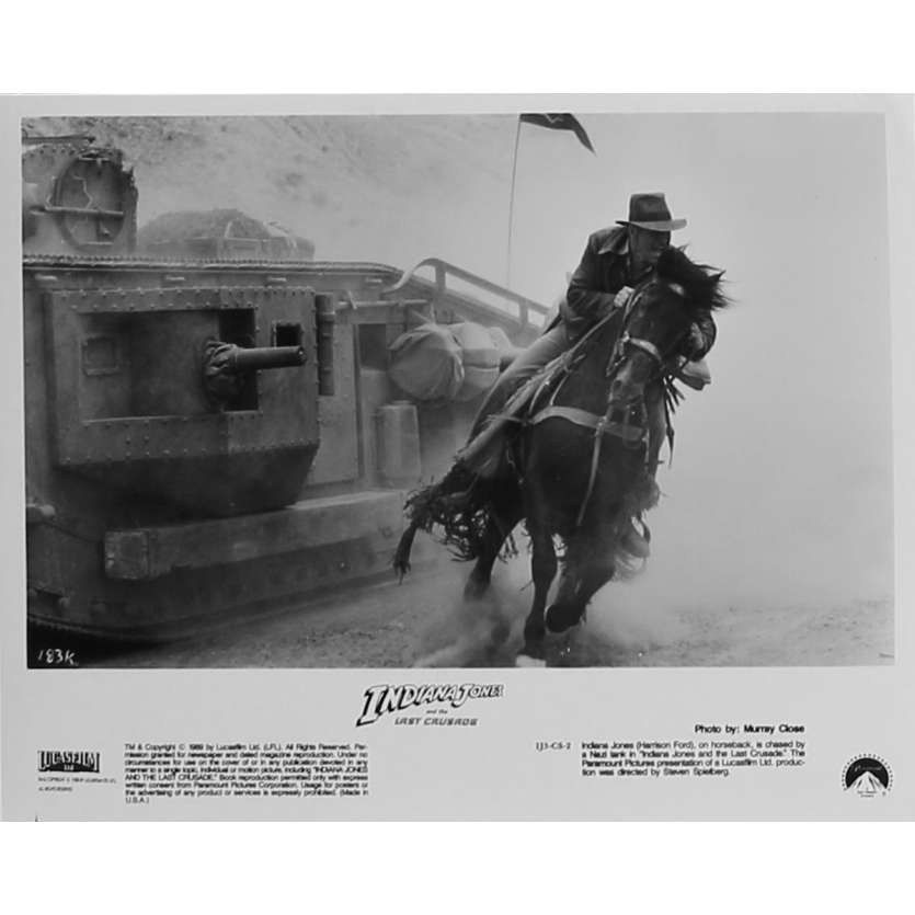 INDIANA JONES AND THE LAST CRUSADE Original Movie Still IJ3-CS-2 - 8x10 in. - 1989 - Steven Spielberg, Harrison Ford