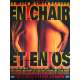 EN CHAIR ET EN OS Affiche de film - 120x160 cm. - 1997 - Liberto Rabal, Pedro Almodovar