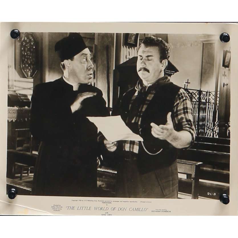 LE PETIT MONDE DE DON CAMILLO Photo de presse DC-8 - 20x25 cm. - 1952 - Fernandel, Julien Duvivier