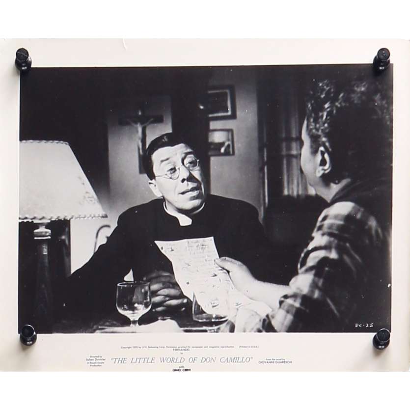 DON CAMILLO Original Movie Still DC-25 - 8x10 in. - 1952 - Julien Duvivier, Fernandel