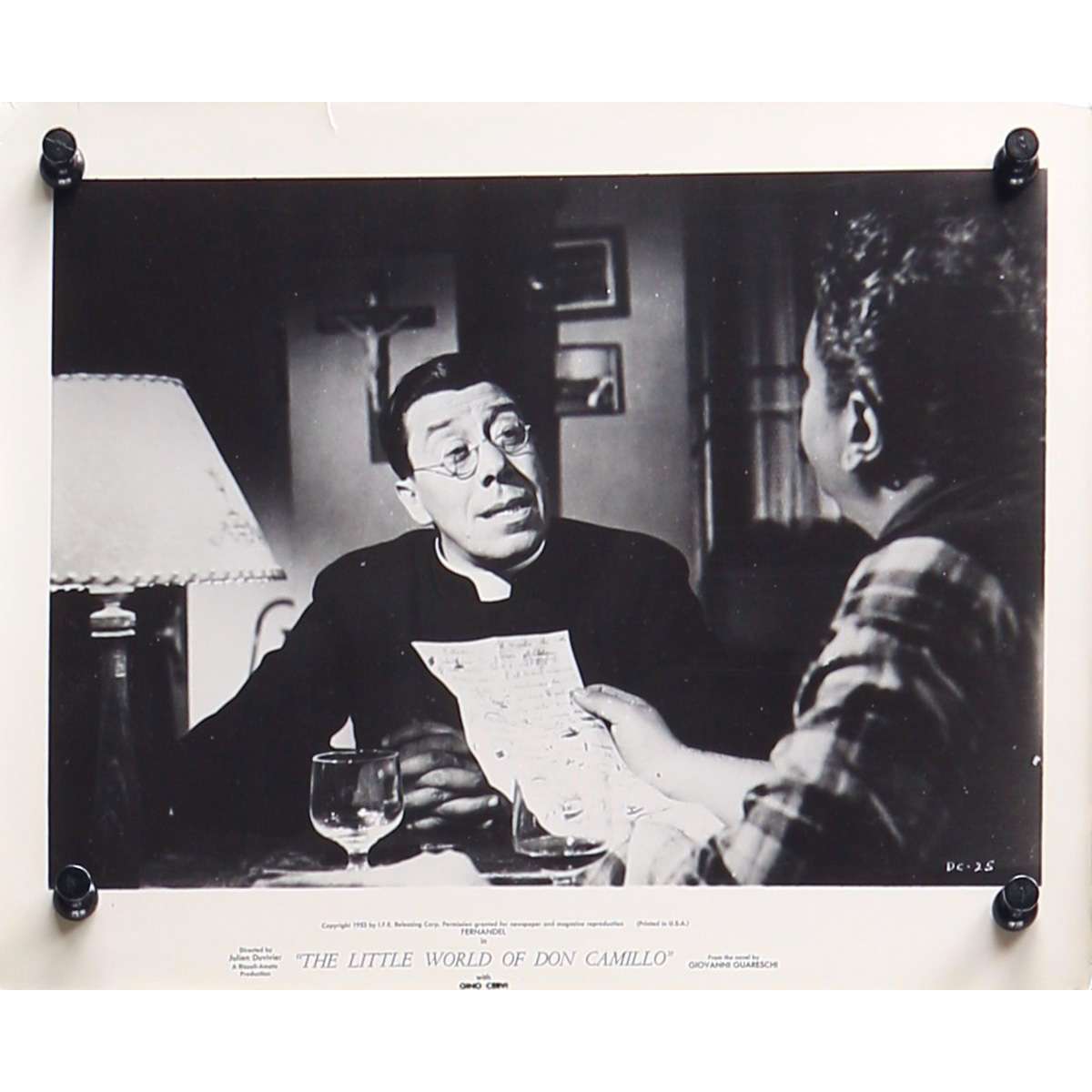 DON CAMILLO US Movie Still - 8x10 In. - 1952 DC-25