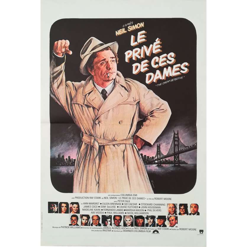 THE CHEAP DETECTIVE Original Movie Poster - 15x21 in. - 1978 - Robert Moore, Peter Falk, Anne-Margret