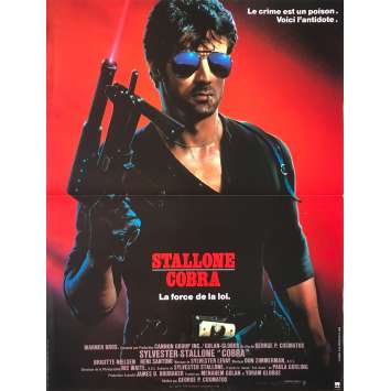 COBRA Affiche de film française - 40x60 cm. - 1986 - Sylvester Stallone, George P. Cosmatos