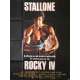 ROCKY 4 Affiche de film française - 120x160 cm. - 1985 - Sylvester Stallone, Dolph Lundgren, Sylvester Stallone