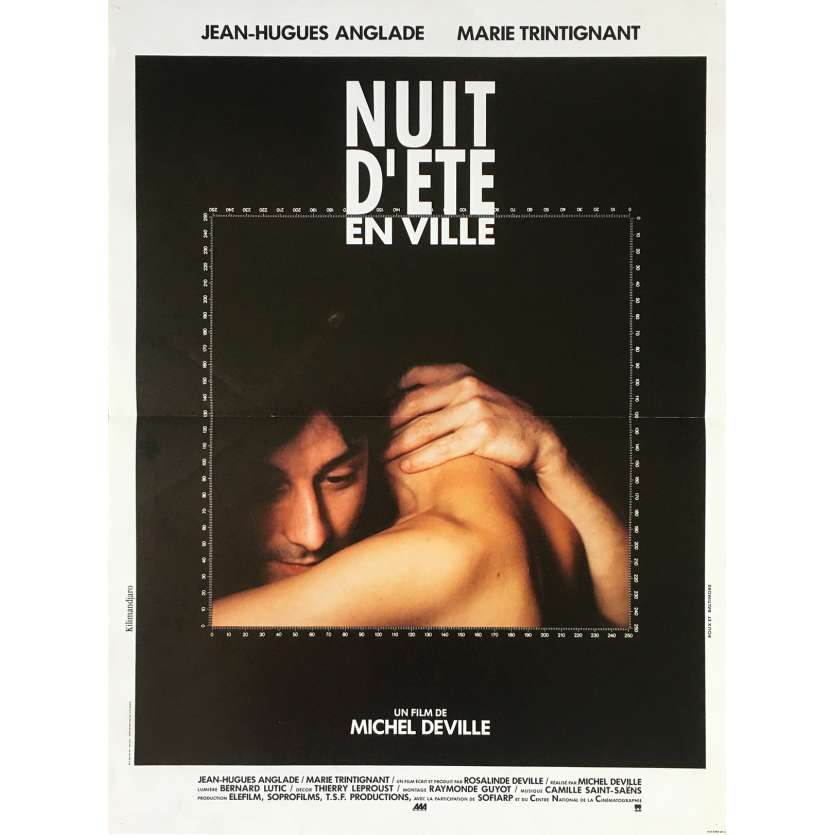 NUIT D'ETE EN VILLE Affiche de film - 40x60 cm. - 1990 - Jean-Hugues Anglade, Marie Trintignant, Michel Deville