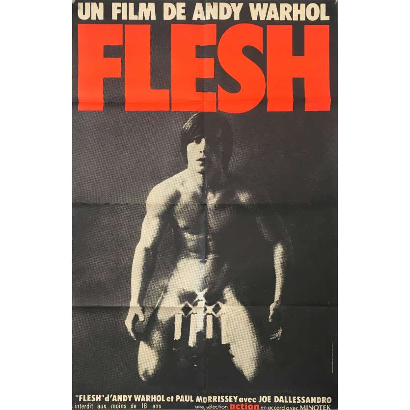 FLESH Original Movie Poster 0 - 32x47 in. - 1968 - Andy Warhol, Paul Morrissey, Joe Dallesandro