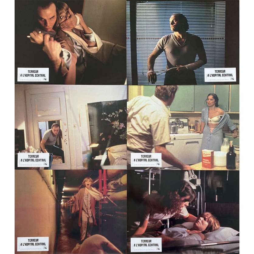 VISITING HOURS Original Lobby Cards x7 - 9x12 in. - 1982 - Jean-Claude Lord, Michael Ironside