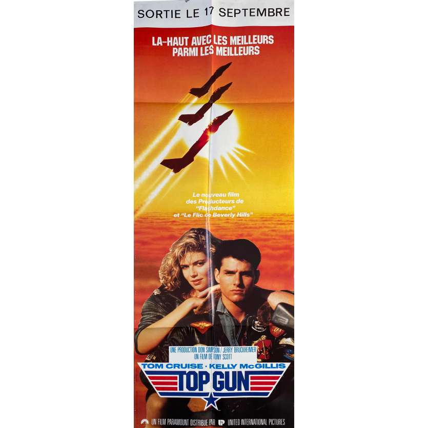 TOP GUN Original Movie Poster - 23x63 in. - 1986 - Tony Scott, Tom Cruise