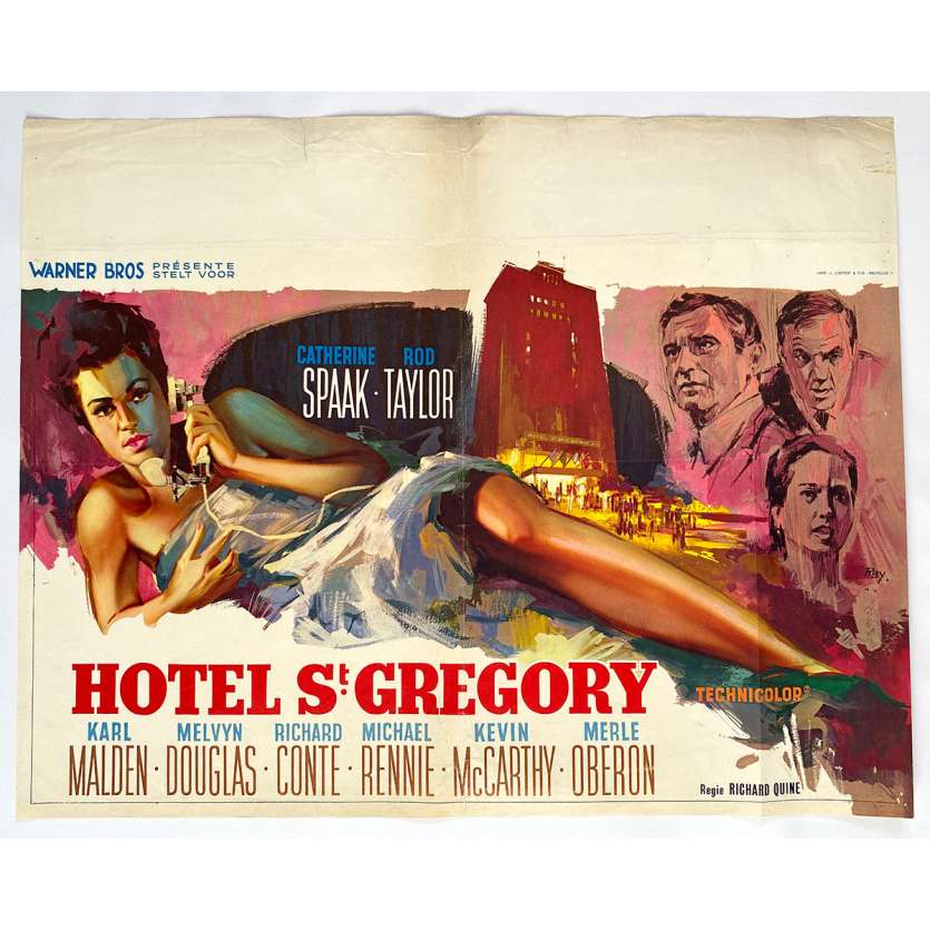 HOTEL Original Movie Poster - 14x21 in. - 1967 - Richard Quine, Rod Taylor, Catherine Spaak