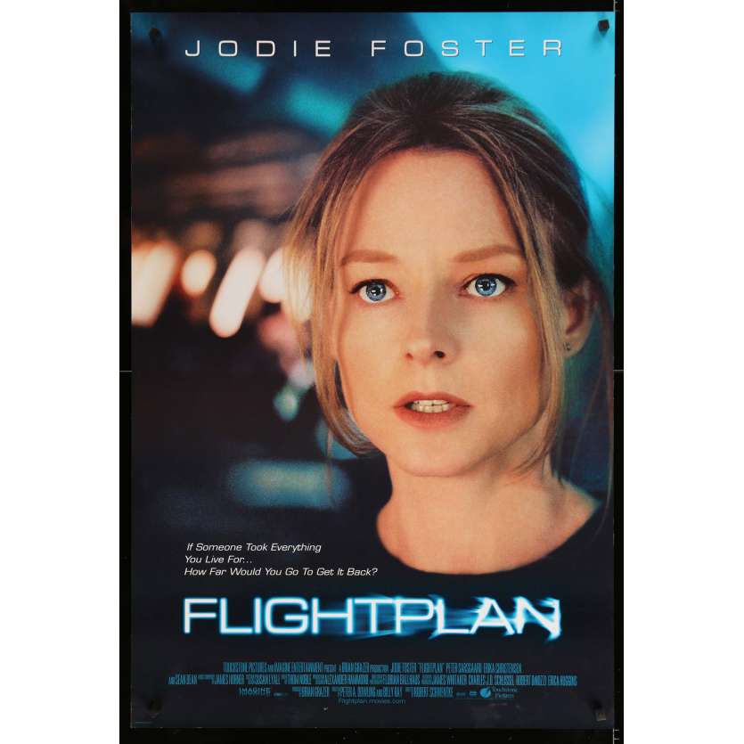 FLIGHTPLAN Original Movie Poster - 27x40 in. - 2005 - Robert Schwentke, Jodie Foster