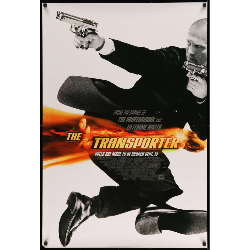 THE TRANSPORTER Original Movie Poster - 27x40 in. - 2002 - Louis Leterrier, Jason Statham