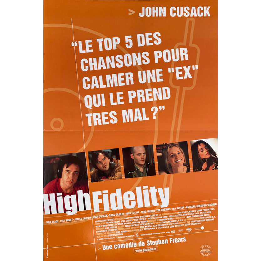 HIGH FIDELITY Affiche de film - 40x60 cm. - 2000 - John Cusack, Stephen Frears