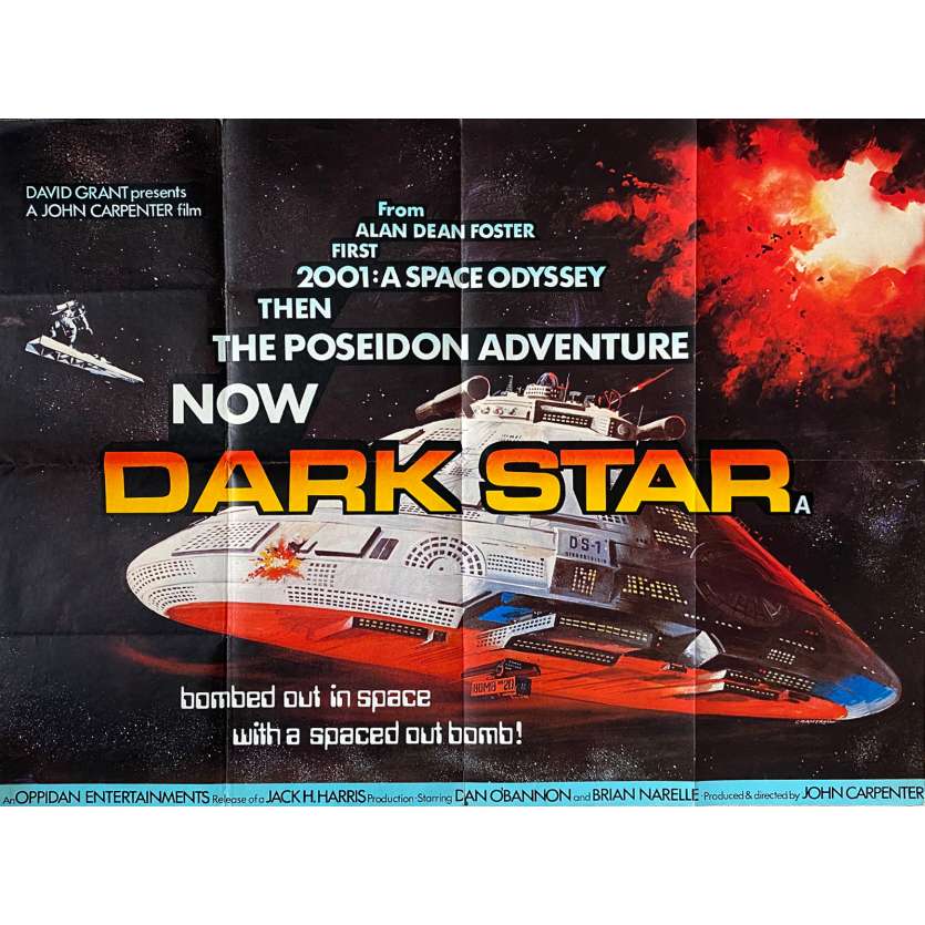 DARK STAR Affiche de film - 76x102 cm. - 1974 - Dan O'Bannon, John Carpenter