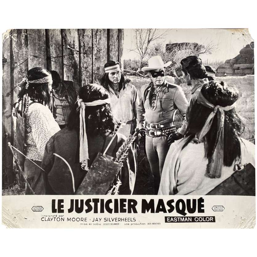 LE JUSTICIER MASQUE Photo de film N01 - 24x30 cm. - 1958 - Clayton Moore, Lesley Selander