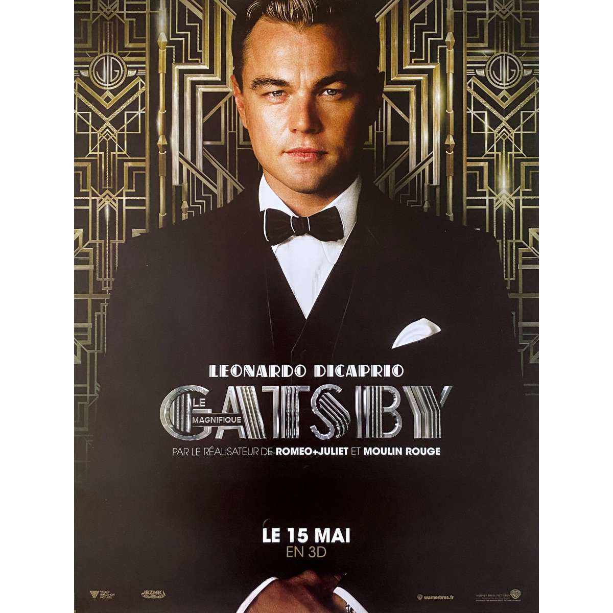 THE GREAT GATSBY 2013 French Movie Poster 15x21 In 2013