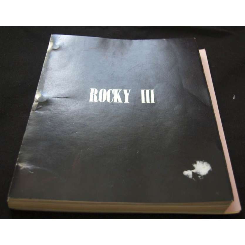 ROCKY III Scénario Original '83 Sylvester Stalone