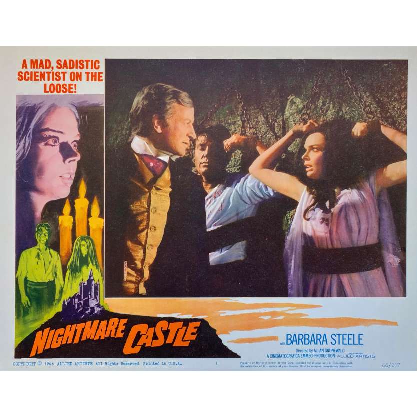 LES AMANTS D'OUTRE-TOMBE Photo de film N6 - 28x36 cm. - 1965 - Barbara Steele, Mario Caiano