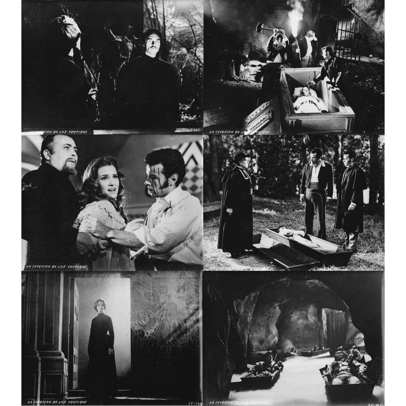 LA INVASION DE LOS VAMPIROS Photos de presse x6 - 18x24 cm. - 1963 - Erna Martha Bauman, Miguel Morayta