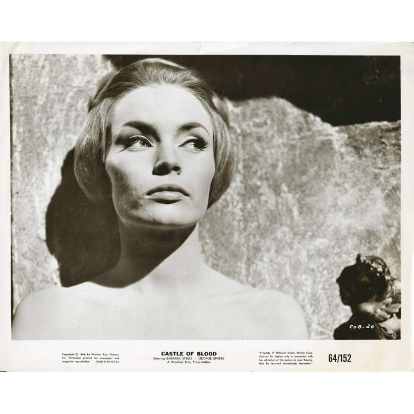 CASTLE OF BLOOD Original Movie Still - 8x10 in. - 1964 - Antonio Margheriti , Barbara Steele