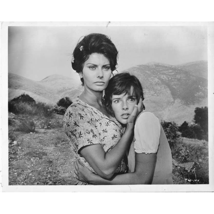 LA CIOCIARA Photo de presse N3 - 20x25 cm. - 1960 - Sophia Loren, Jean-Paul Belmondo, Vittorio De Sica