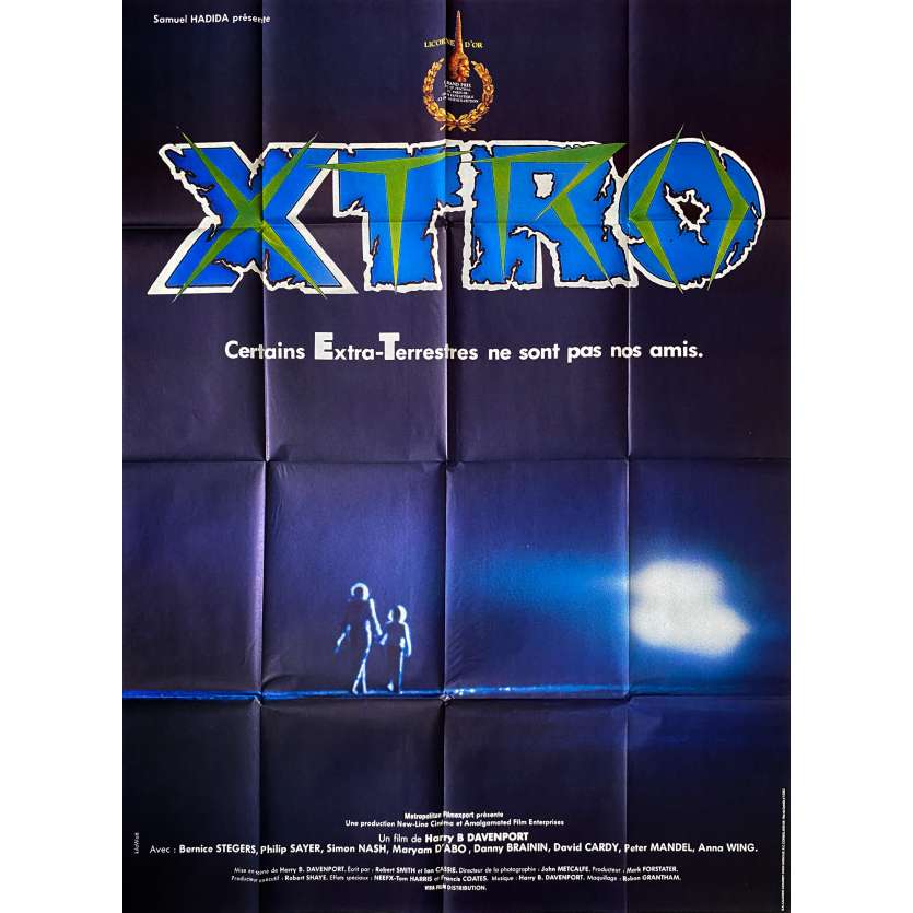 XTRO Affiche de film- 120x160 cm. - 1982 - Philip Sayer, Harry Bromley Davenport