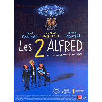 LES DEUX ALFRED Affiche de film- 40x60 cm. - 2020 - Denis Podalydès, Bruno Podalydès