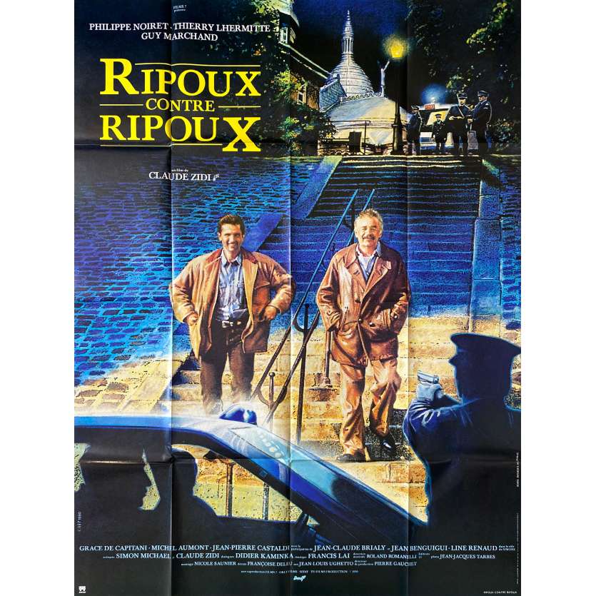 RIPOUX CONTRE RIPOUX Affiche de film- 120x160 cm. - 1990 - Philippe Noiret, Claude Zidi