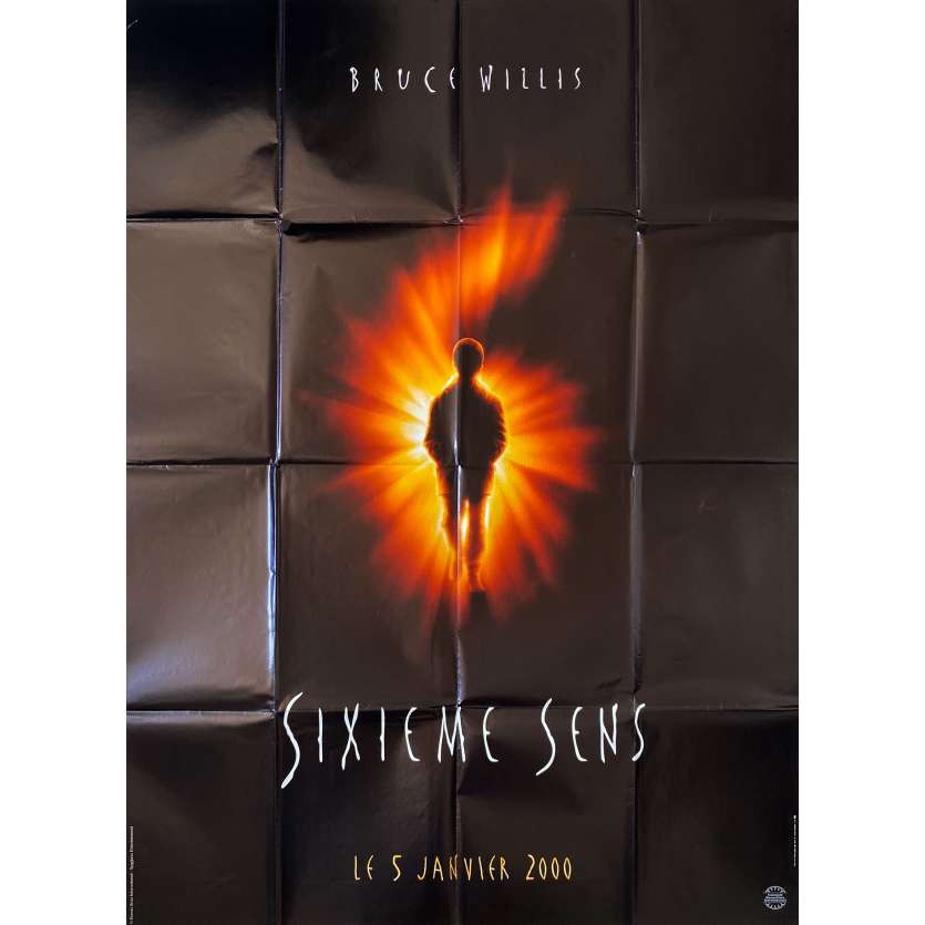 LE SIXIEME SENSAffiche de film Prev. - 120x160 cm. - 1999 - Bruce Willis, M. Night Shyamalan