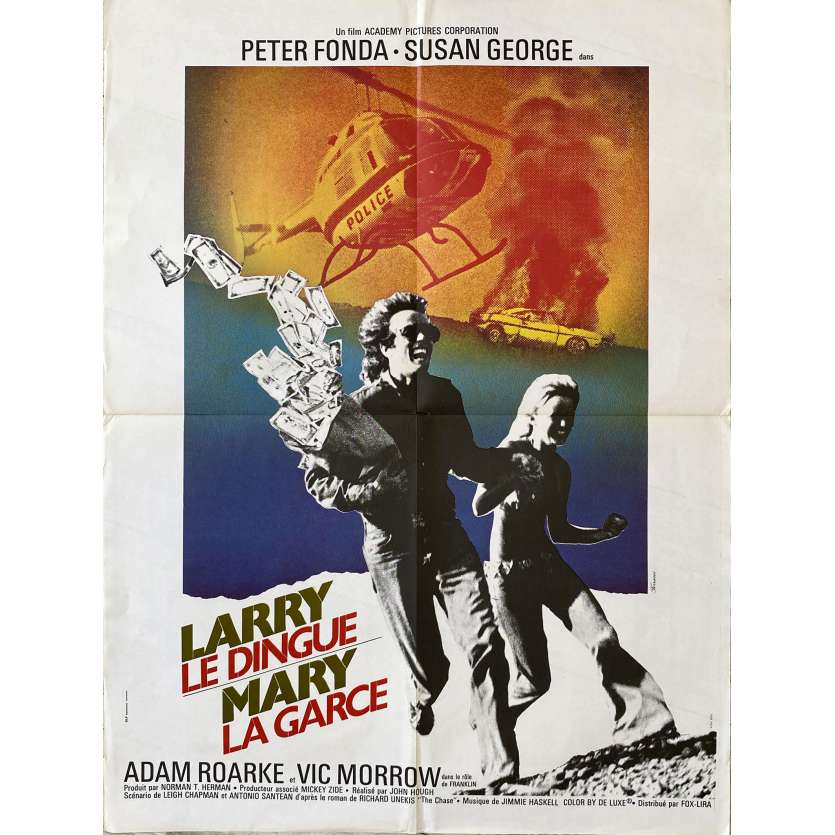 DIRTY MARY CRAZY LARRY Original Movie Poster- 23x32 in. - 1974 - John Hough, Peter Fonda, Susan George