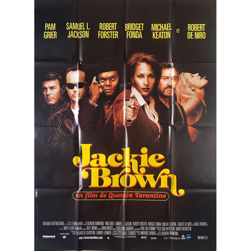 JACKIE BROWN Affiche de film- 120x160 cm. - 1997 - Pam Grier, Quentin Tarantino