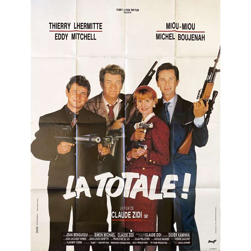 LA TOTALE Original Movie Poster- 47x63 in. - 1991 - Claude Zidi, Thierry Lhermitte