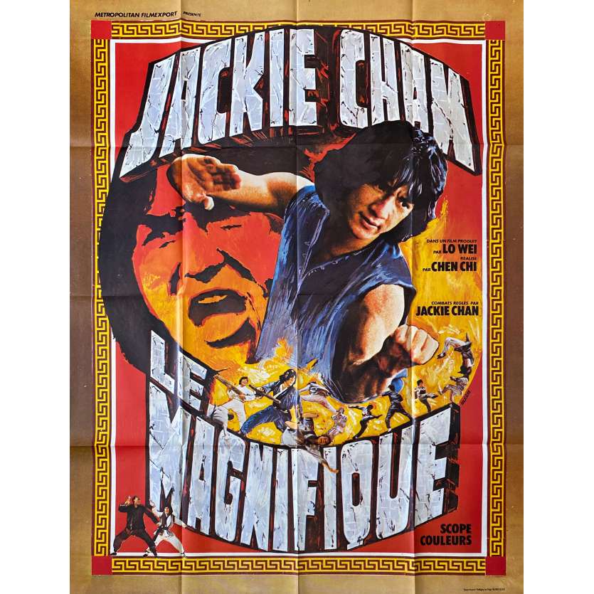 JACKIE CHAN LE MAGNIFIQUE Affiche de film- 120x160 cm. - 1978 - Jackie Chan, Chen Chi Hwa