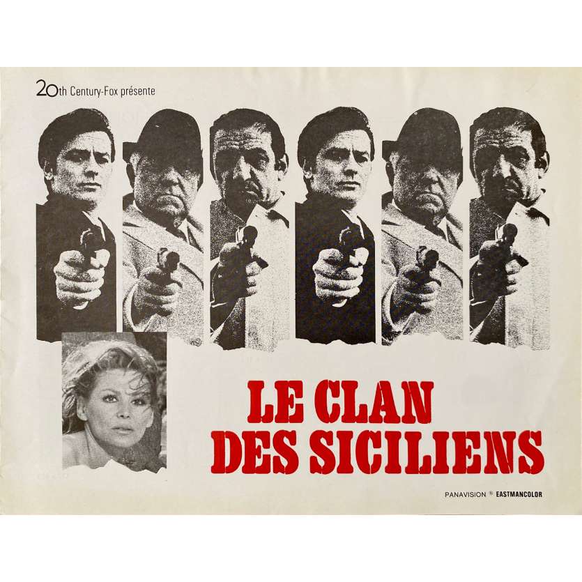 LE CLAN DES SICILIENS Dossier de presse 8p - 24x30 cm. - 1969 - Lino Ventura, Henri Verneuil