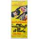 THE THIEF OF PARIS Original Movie Poster- 13x30 in. - 1967 - Louis Malle, Jean-Paul Belmondo