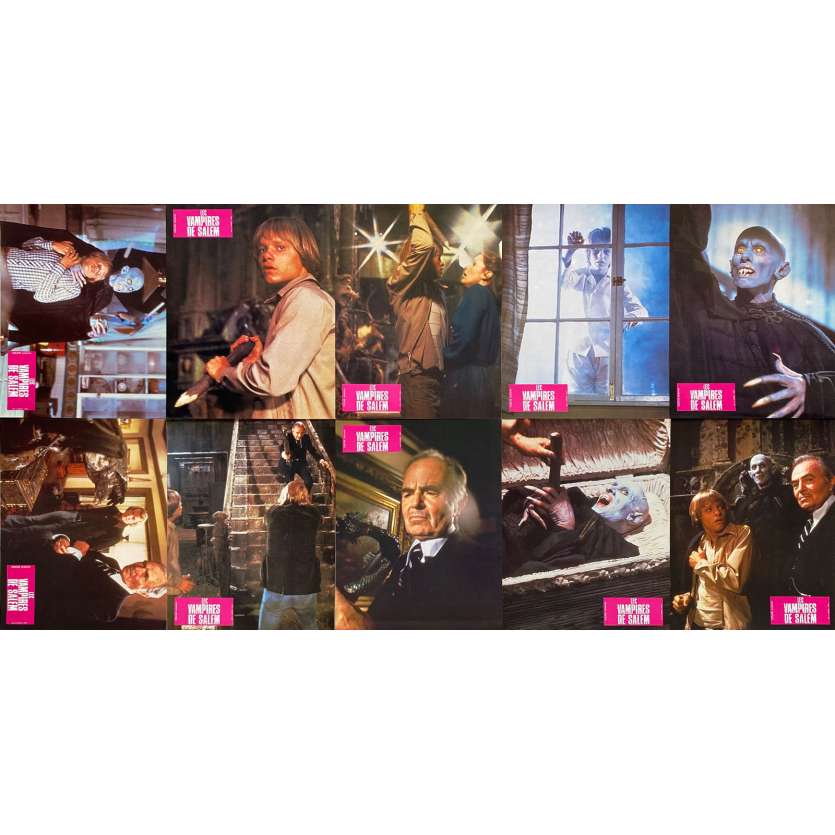 SALEM'S LOT Original Lobby Cards x10 - 9x12 in. - 1979 - Tobe Hooper, David Soul