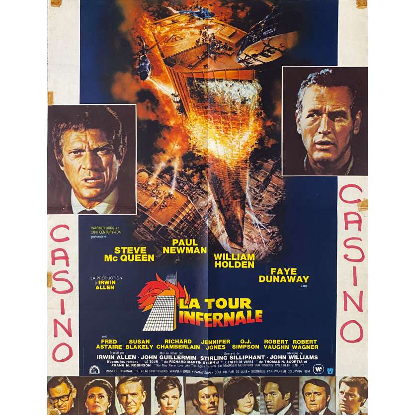 LA TOUR INFERNALE Affiche de film- 60x80 cm. - 1974 - Steve McQueen, John Guillermin