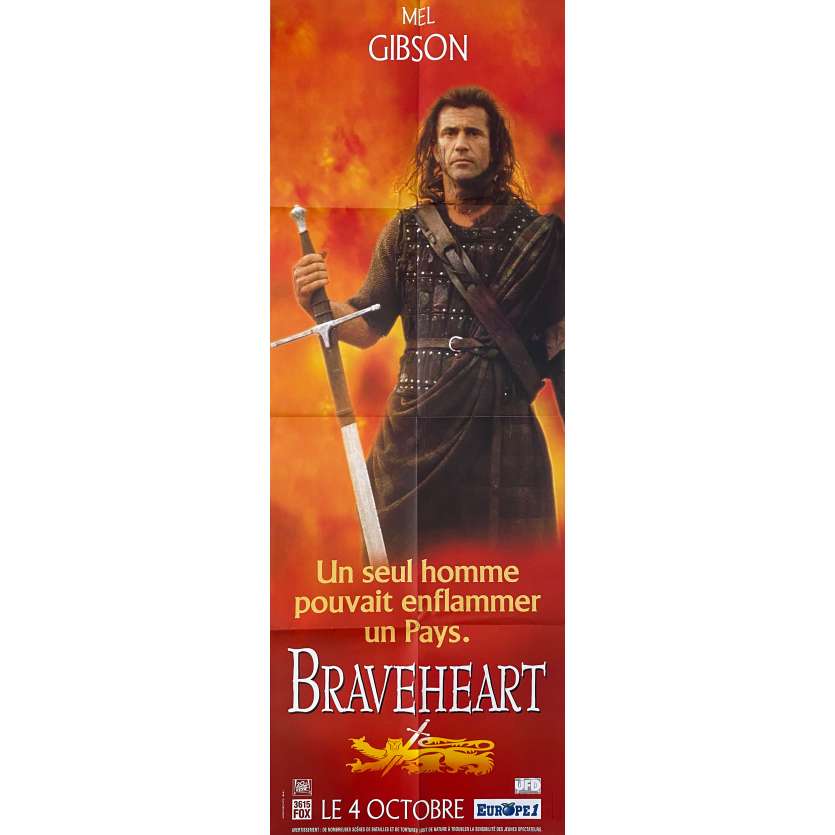 BRAVEHEART Affiche de film Style A-Gibson - 60x160 cm. - 1995 - Patrick McGoohan, Mel Gibson