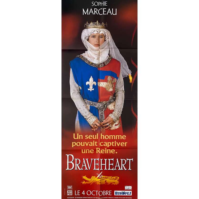 BRAVEHEART Affiche de film Style B-Marceau - 60x160 cm. - 1995 - Patrick McGoohan, Mel Gibson