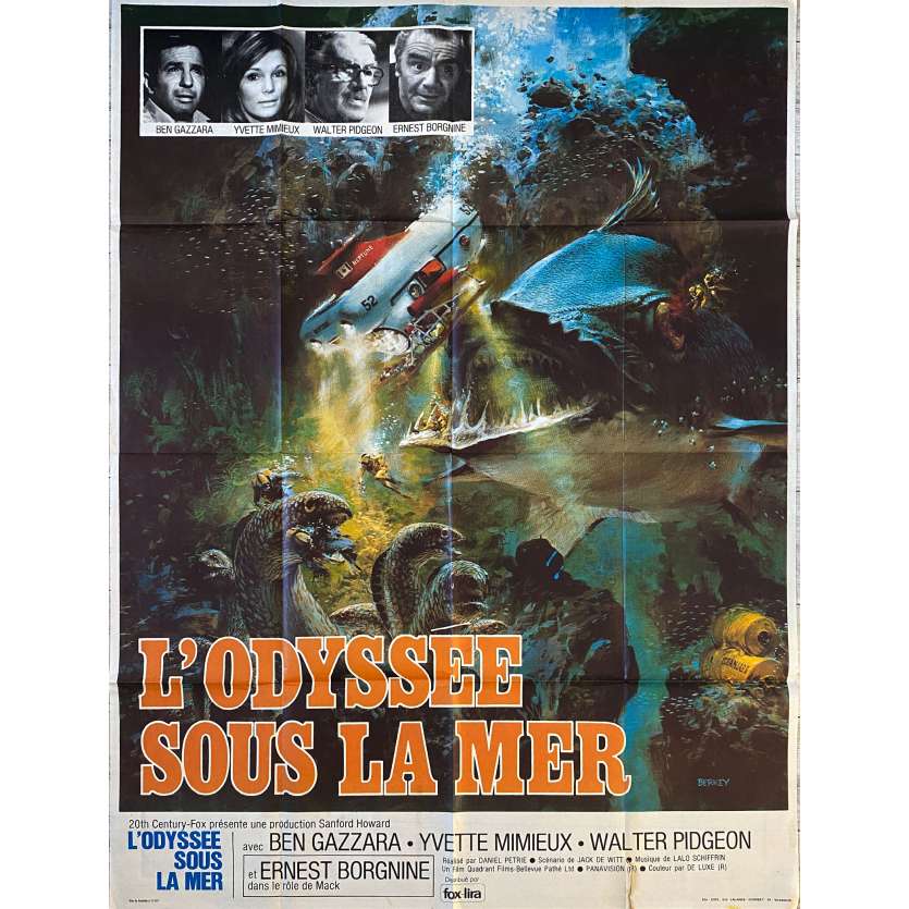 L'ODYSSEE SOUS LA MER Affiche de film- 120x160 cm. - 1973 - Ben Gazzara, Daniel Petrie