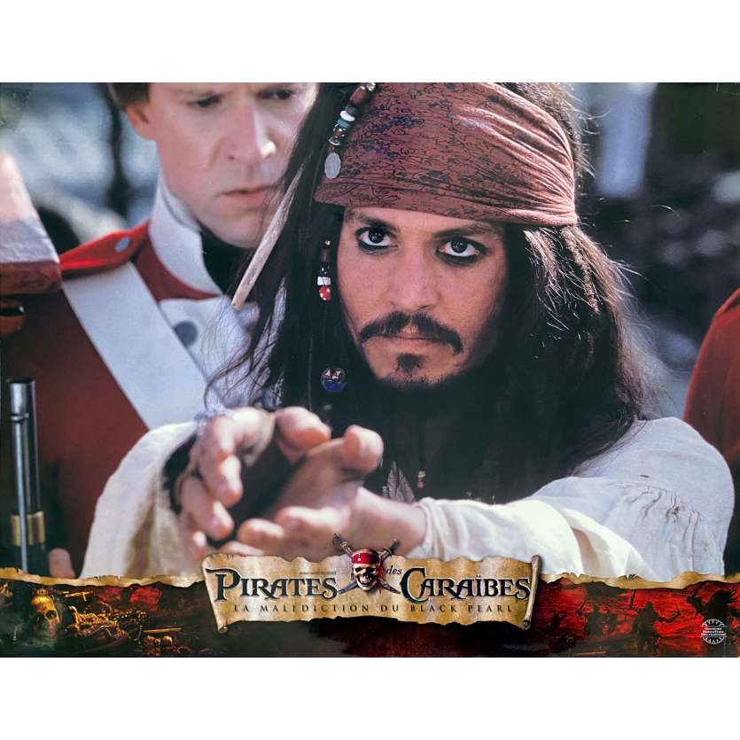 PIRATES OF THE CARIBBEAN Original Lobby Card N04 - 12x15 in. - 2003 - Gore Verbinski, Johnny Depp