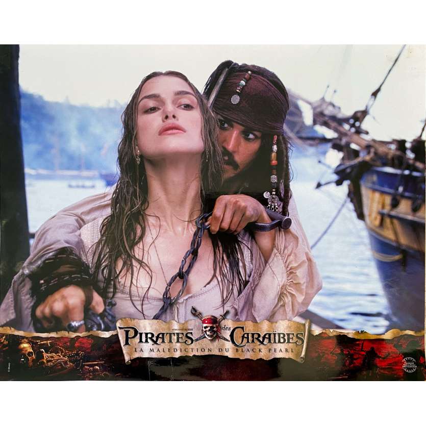 PIRATES OF THE CARIBBEAN Original Lobby Card N06 - 12x15 in. - 2003 - Gore Verbinski, Johnny Depp