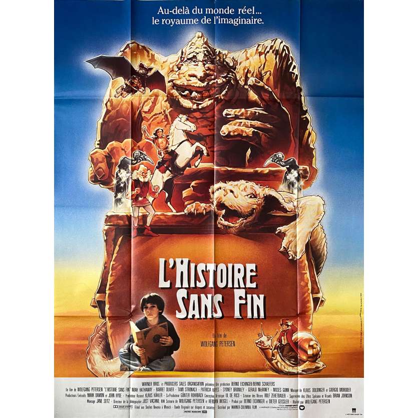 L'HISTOIRE SANS FIN Affiche de film- 120x160 cm. - 1984 - Barret Oliver, Wolfgang Petersen